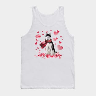 Husky Hearts Love Happy Valentine's Day Tank Top